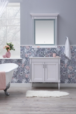 Комплект мебели для ванной Aquanet Селена 105 белый/серебро 2 двери - 8 изображение