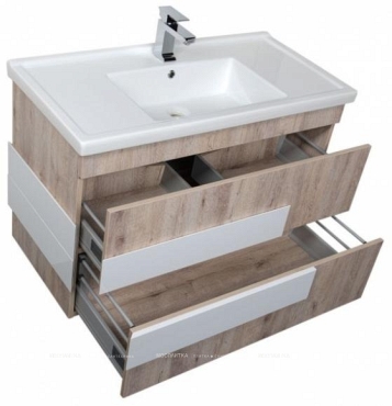 Комплект мебели для ванной Aquanet Мадейра 100 дуб кантри - 8 изображение