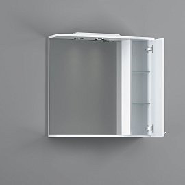 Зеркальный шкаф RedBlu by Damixa Palace One 75 R с подсветкой, белый M41MPR0751WG