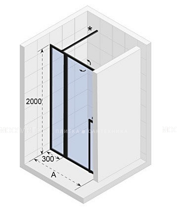Душевая дверь Riho Lucid GD104 1200 x 2000 White - изображение 3