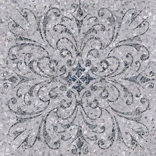 Керамогранит Kerama Marazzi  Терраццо серый декорированный обрезной 60х60