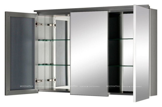 Зеркальный шкаф De Aqua Алюминиум 120 серебро - 4 изображение