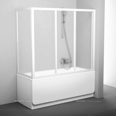 Шторка на ванну Ravak APSV-80+ Гpапе, белый - 2 изображение