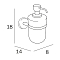 Дозатор для жидкого мыла Inda Forum A36120CR21 хром - 2 изображение