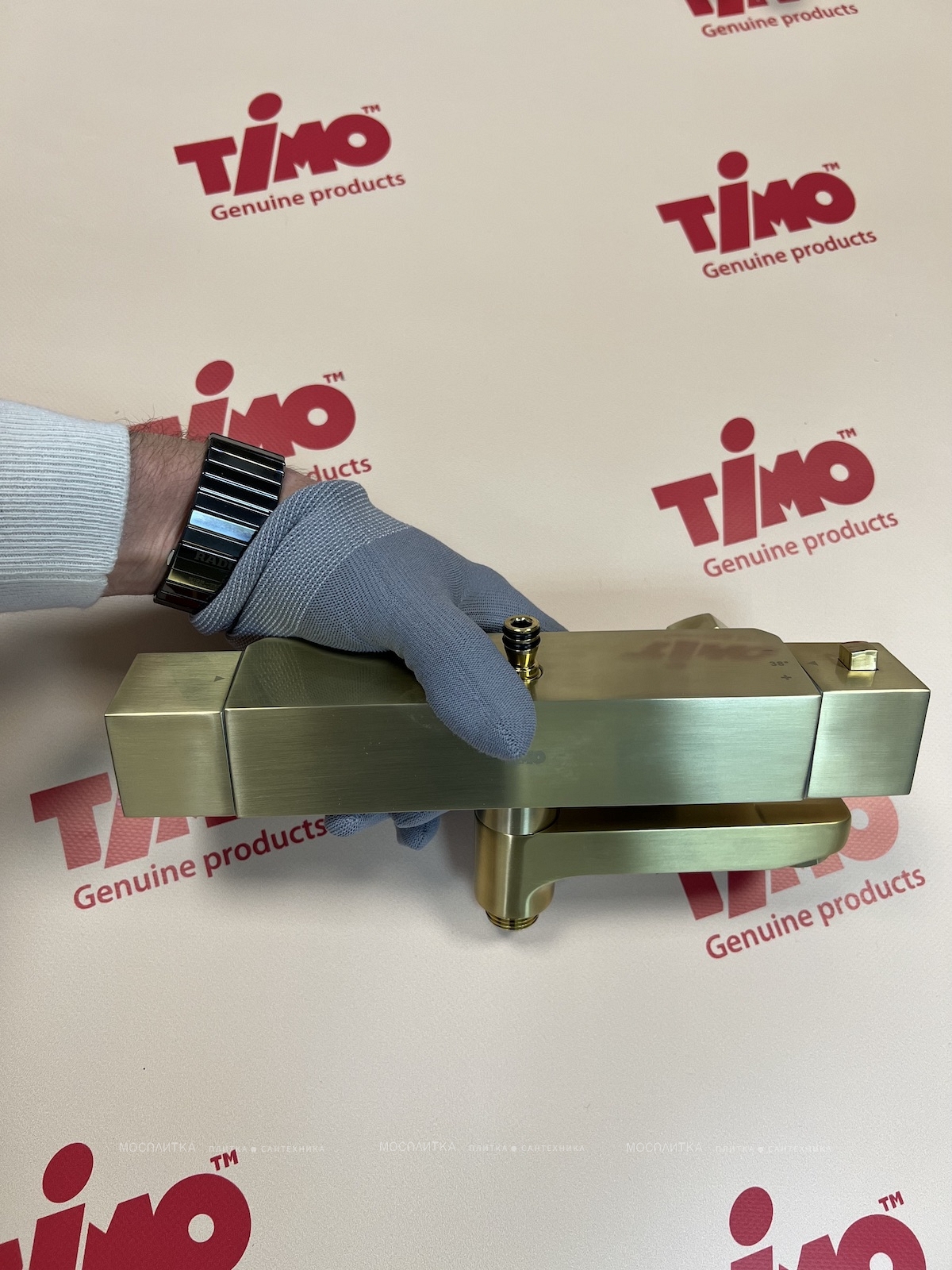Душевая стойка Timo Tetra-thermo SX-0169/17 с термостатом золото матовое - изображение 5