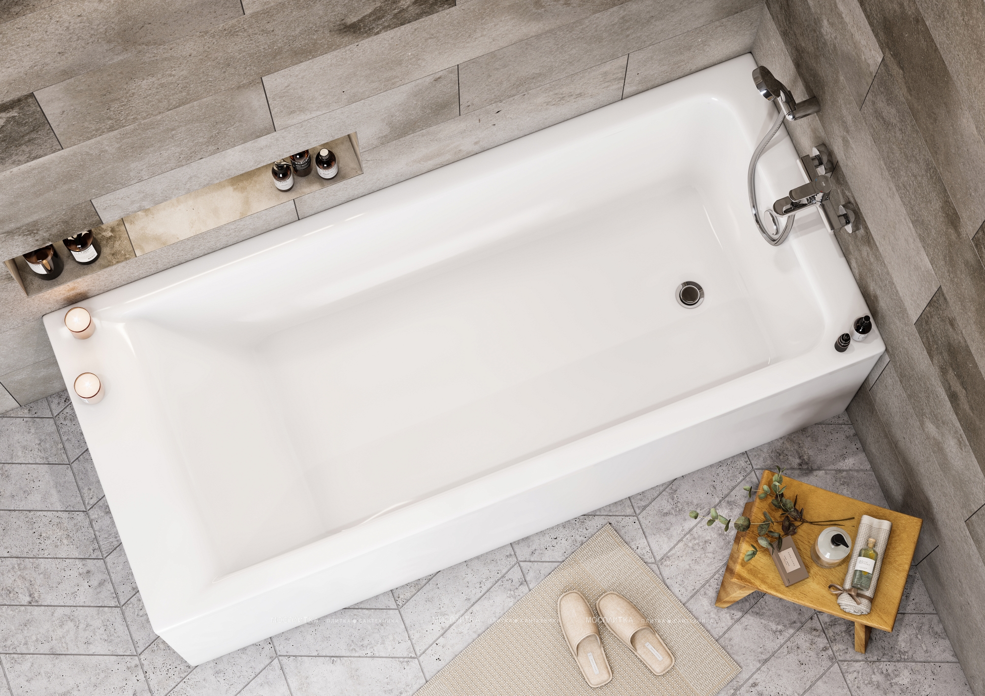 Акриловая ванна Roca Easy 170x75 см - изображение 7