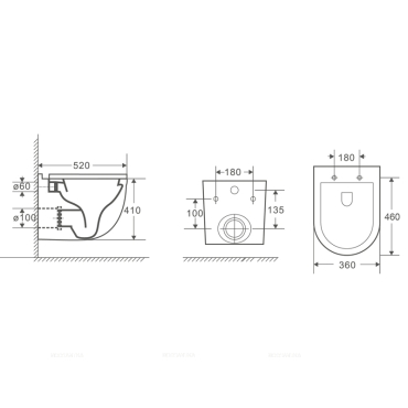 Унитаз подвесной безободковый Azario Fora AZ-0017-UQ1 с крышкой-сиденьем микролифт, белый - 11 изображение