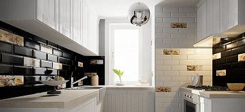 Выбор плитки для отделки стен на кухне