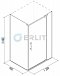 Душевой уголок Erlit Comfort ER10112H-C1 120x90 см - 2 изображение