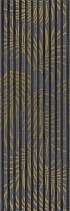 Керамическая плитка Villeroy&Boch Декор La Citta Grey Gold PVD Flower Matt.Rec. 40x120 
