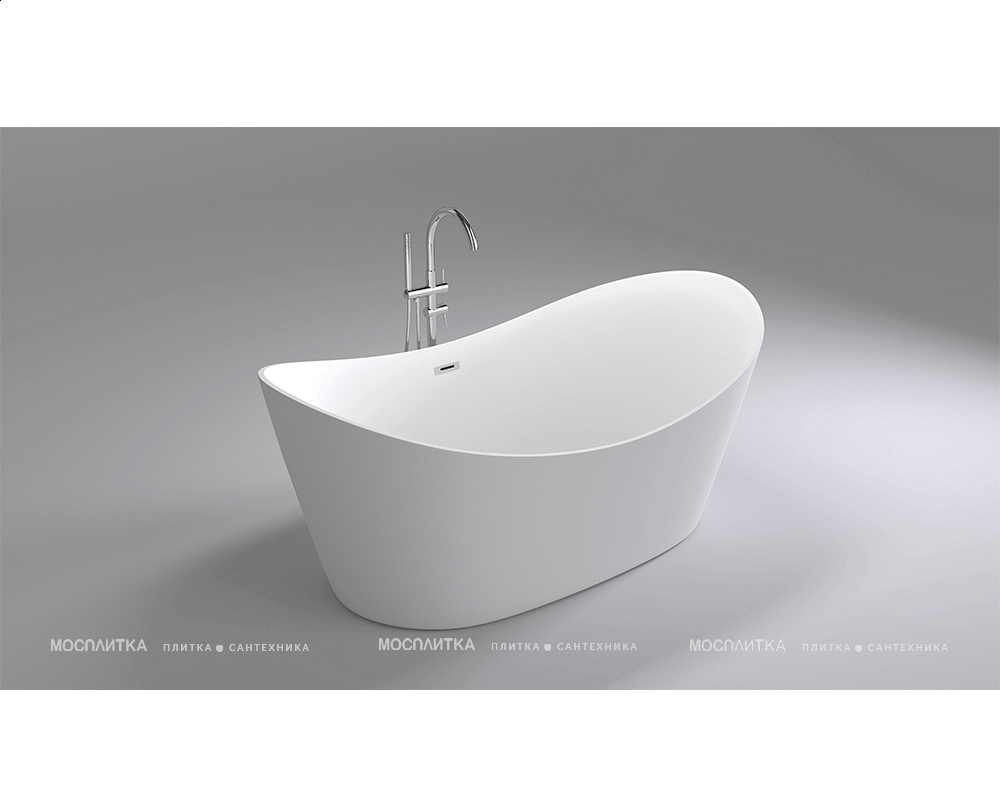 Акриловая ванна Black&White Swan 104SB00, 180x80 см - изображение 3