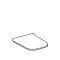Крышка-сиденье Geberit Smyle Square 500.688.01.1 белая с микролифтом - 2 изображение