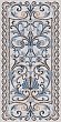 Керамогранит Мозаика синий декорированный лаппатированный 119,5х238,5 