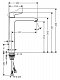 Смеситель для раковины Hansgrohe Metris 31082000 - 7 изображение