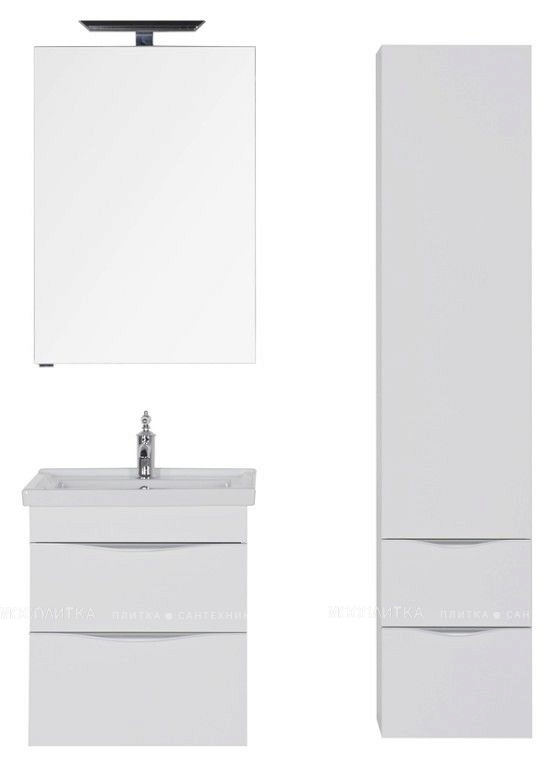 Зеркальный шкаф Aquanet Эвора 60 белый - изображение 7