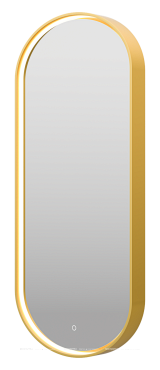 Зеркало Brevita Saturn 50 см SAT-Dro1-050-gold с подсветкой, золото - 4 изображение