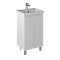 Тумба с раковиной Briz Мальта 50 см, белый глянец - 2 изображение
