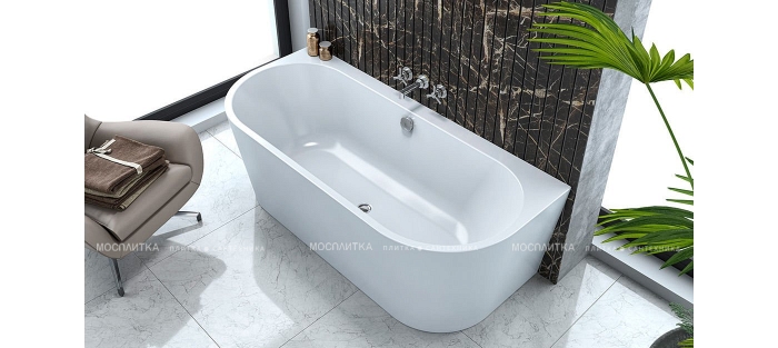 Акриловая ванна Kolpa San Dream Sp 180х80 белая 570390 с интегрированной панелью - 2 изображение