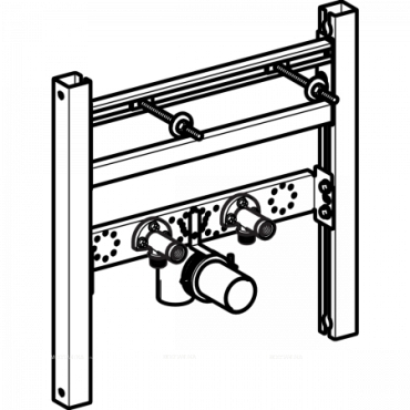 Траверса Geberit Duofix для раковины, вертикальный смеситель, 111.464.00.1 - 2 изображение