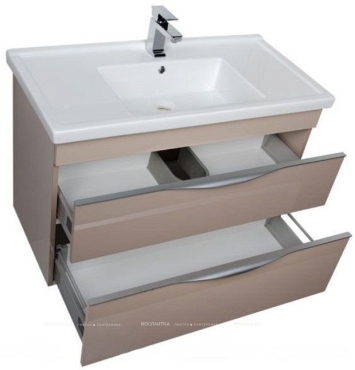 Комплект мебели для ванной Aquanet Эвора 100 капучино - 6 изображение