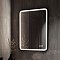 Зеркало Art&Max Genova 60 см AM-Gen-600-800-S-F-Т с подсветкой, черный - 3 изображение