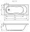 Акриловая ванна Cersanit Nike 170х70 см - 5 изображение