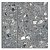 Декор Терраццо серый темный мозаичный 14,7х14,7
