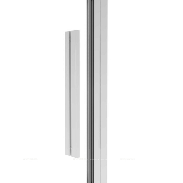 Душевая дверь Vincea Slim Soft 100x200 см, VDS-1SS100CL, профиль хром, стекло прозрачное - 8 изображение