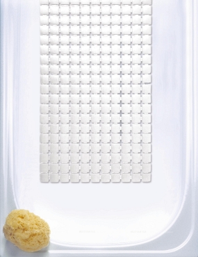 Коврик для ванной Ridder Nevis, 39x0,8, белый, 6108001 - 2 изображение