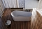 Акриловая ванна 150х75 см Abber AB9496-1.5 R белый - 3 изображение