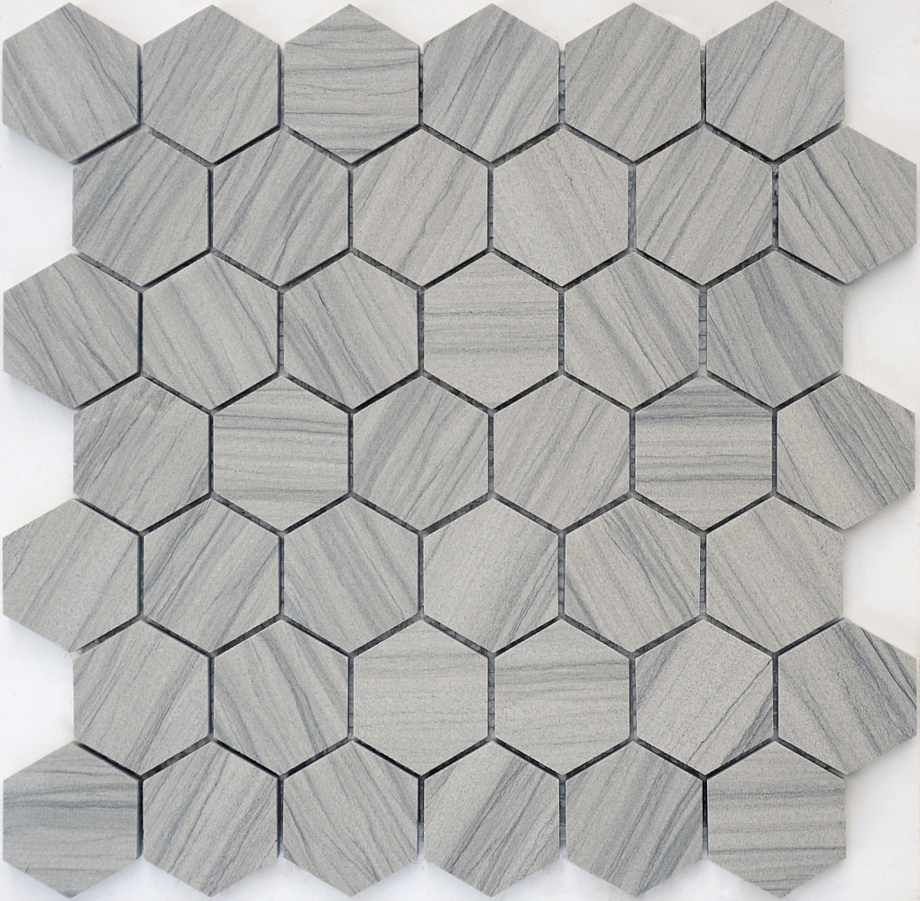 Мозаика LeeDo & Caramelle Marmara Grey POL hex (23x40x6) 29,2x28,9 