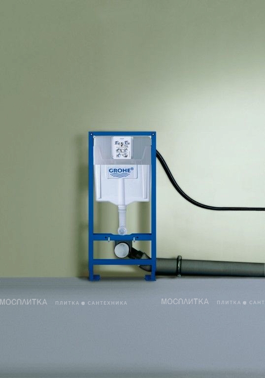 Комплект подвесной безободковый унитаз Bocchi Parma 1417-001-0129 белый + инсталляция Grohe Rapid SL 38775001 4 в 1 с кнопкой смыва - изображение 12