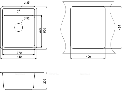 Мойка кухонная Granula Standart ST-4202 классик - 2 изображение