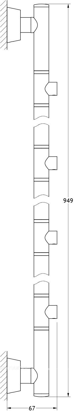 Штанга FBS Vizovice VIZ 076 четырехпозиционная 95 см - изображение 2