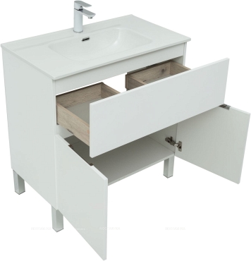 Комплект мебели для ванны Aquanet Палермо 80 см 253587, белый - 4 изображение