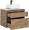 Комплект мебели для ванной Aquanet Nova Lite 75 см 249515, 2 ящика, коричневый - изображение 3