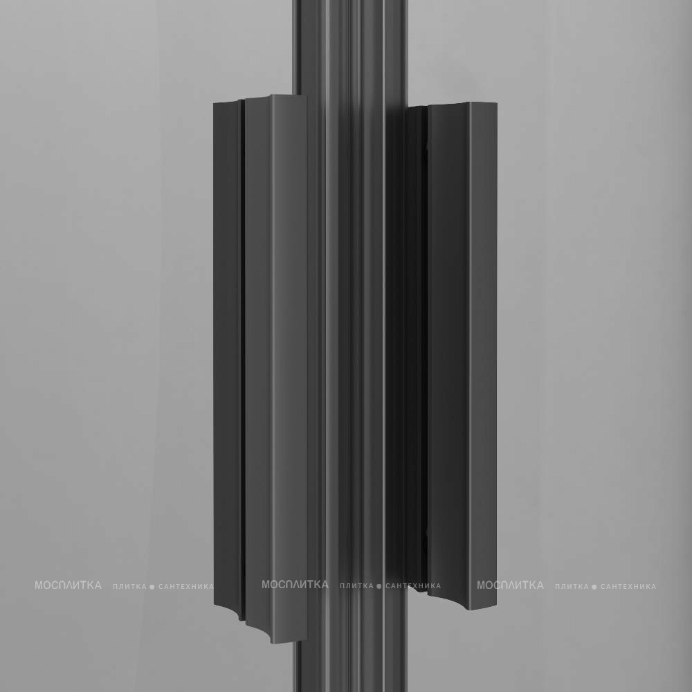 Душевой уголок Am.Pm Gem 100х100 см W90G-401-100BT профиль черный матовый, стекло прозрачное - изображение 4