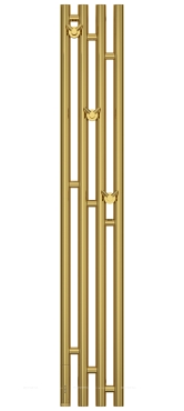 Полотенцесушитель электрический Сунержа Кантата 3.0 120х19,1 см 03-5846-1216 золото - 2 изображение