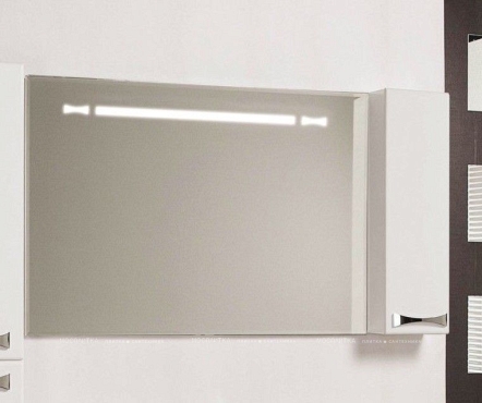Зеркальный шкаф Aquaton Диор 120 белый - 2 изображение