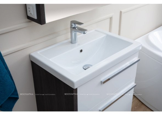Комплект мебели для ванной Aquanet Фостер 60 эвкалипт мистери/белый - 16 изображение