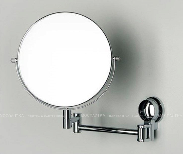 Зеркало двухстороннее, стандартное и с 3-х кратным увеличением, хром Wasserkraft K-1000 - изображение 2