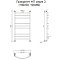 Полотенцесушитель водяной Тругор 65,4х100,6 Приоритет3/нп10060, хром - изображение 2