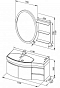 Комплект мебели для ванной Aquanet Опера 115 L 2 двери 2 ящика белый - изображение 16