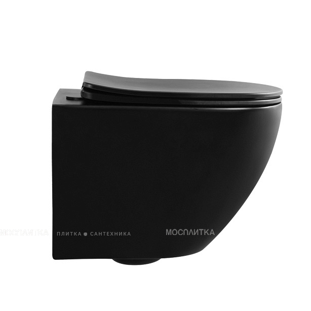 Унитаз Abber Bequem AC1100MB подвесной черный матовый, безободковый - изображение 4