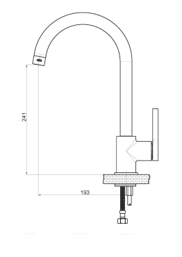 Смеситель для кухонной мойки GPD Gildo MTE165 хром глянец - 7 изображение