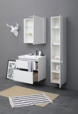 Комплект мебели для ванной Aquanet Гласс 60 белый - 18 изображение
