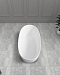 Ванна из искусственного камня 160х75 Abber Stein AS9624-1.6 белая матовая - изображение 4