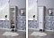Шкаф-пенал для ванной Aquanet Селена 40 L белый/серебро - 4 изображение