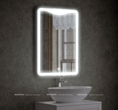 Зеркало Corozo Орли 60 см SD-00001115 белое c подсветкой - 2 изображение