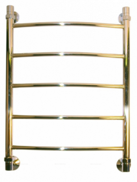 Полотенцесушитель водяной Nika Arc ЛД 5-Br, 60 x 40 см цвет бронза - 4 изображение